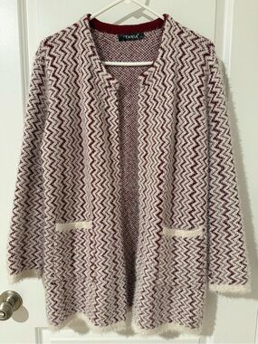 Women’s Open-Front Cardigan • Medium • Full Sleeves